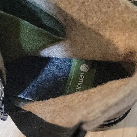 Remonte Elaine green  Hiking Bootie boots, size EU 38