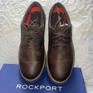 Rockport Brown Trutech Leather Lace Up Oxford Casual Shoes Mens Size 7.5 M