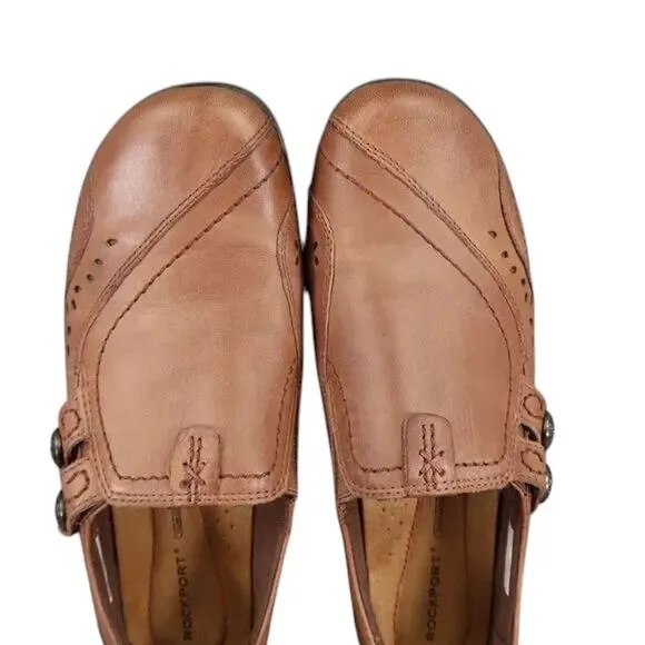 Rockport Shoes Womens 8.5 Daisey Slip On Comfort Leather Artisan Walking Classic