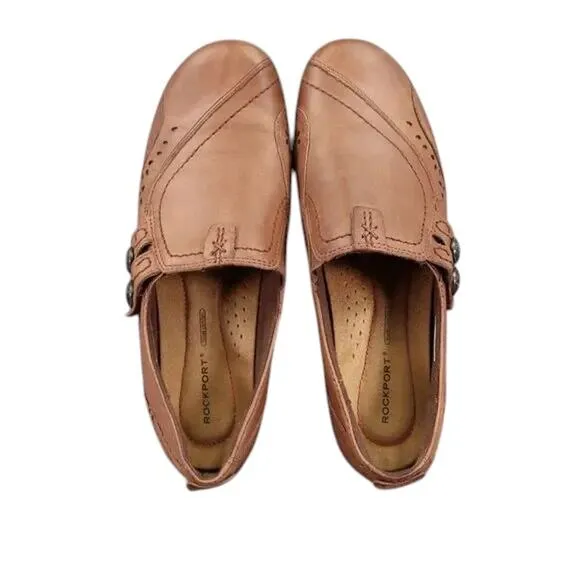 Rockport Shoes Womens 8.5 Daisey Slip On Comfort Leather Artisan Walking Classic