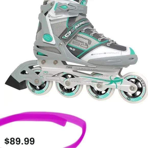 RollerDerby Women’s Gray and Mint Green Rollerblades/Inline Skates | NEW/NIB!🛼