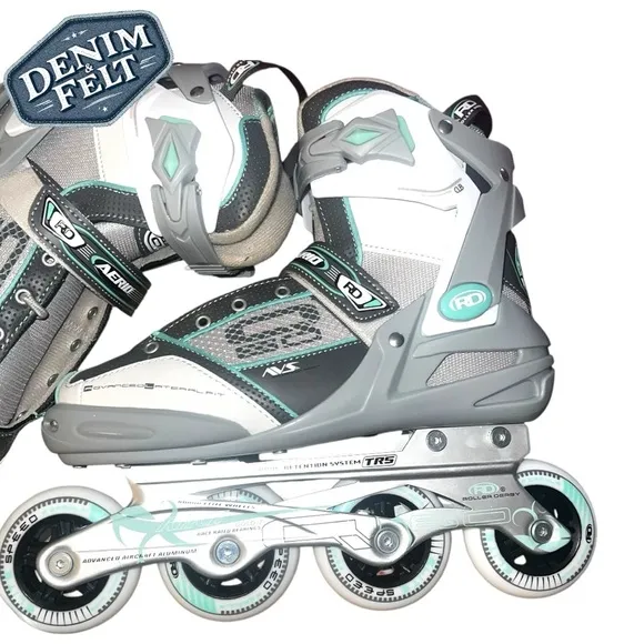 RollerDerby Women’s Gray and Mint Green Rollerblades/Inline Skates | NEW/NIB!🛼