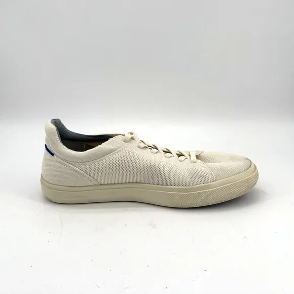 Rothys Shoes Mens 10.5 Womens 12 RS02 Sneakers White Mesh Lace Up Casual Low Top