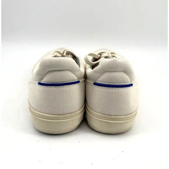 Rothys Shoes Mens 10.5 Womens 12 RS02 Sneakers White Mesh Lace Up Casual Low Top