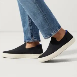 Rothy's The City Black Slip-On Shoes Size W10/M8.5