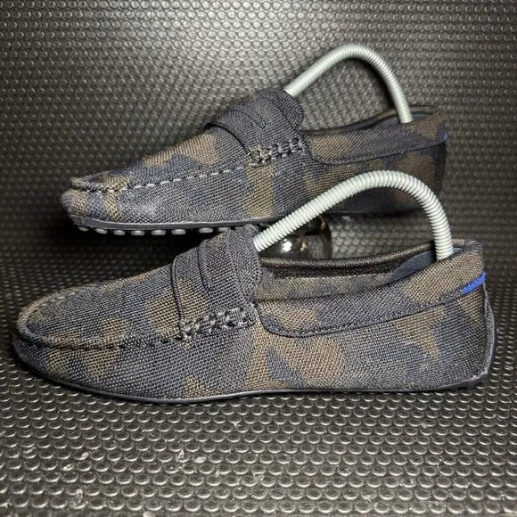Rothy's The Driving Loafer Woodland Camo Casual Comfort Shoes Mens Size 8
