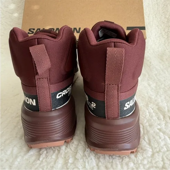 Salomon Burgundy Cross Hike Mid GTX 2 Women's Boots, Gore-Tex/Waterproof, 8