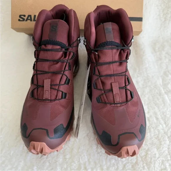 Salomon Burgundy Cross Hike Mid GTX 2 Women's Boots, Gore-Tex/Waterproof, 8