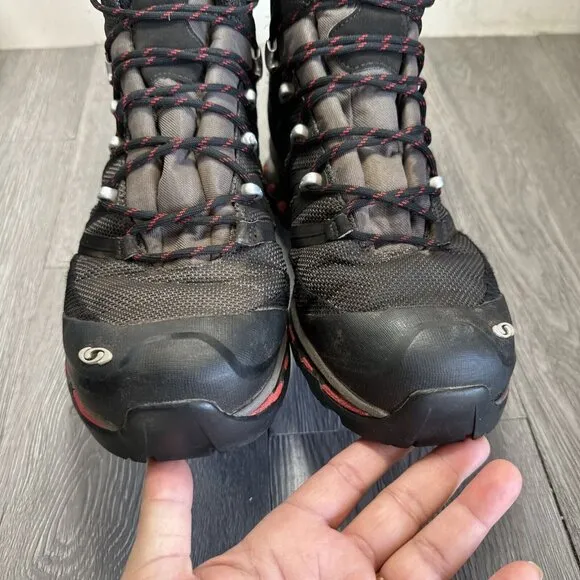 Salomon Men's Quest 4D 3 GTX Hiking Boots Waterproof Gore Tex Black  Size 10.5