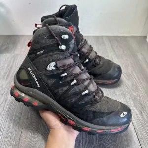 Salomon Men's Quest 4D 3 GTX Hiking Boots Waterproof Gore Tex Black  Size 10.5