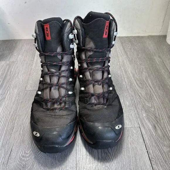 Salomon Men's Quest 4D 3 GTX Hiking Boots Waterproof Gore Tex Black  Size 10.5