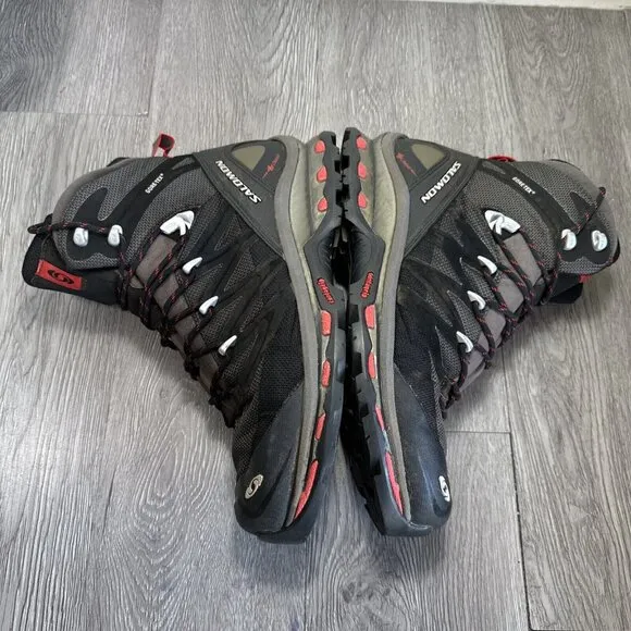Salomon Men's Quest 4D 3 GTX Hiking Boots Waterproof Gore Tex Black  Size 10.5