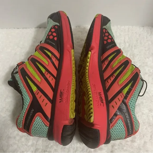 Salomon Womens XR Mission Running Shoes Multicolor 128431‎ Low Top Mesh Size 8