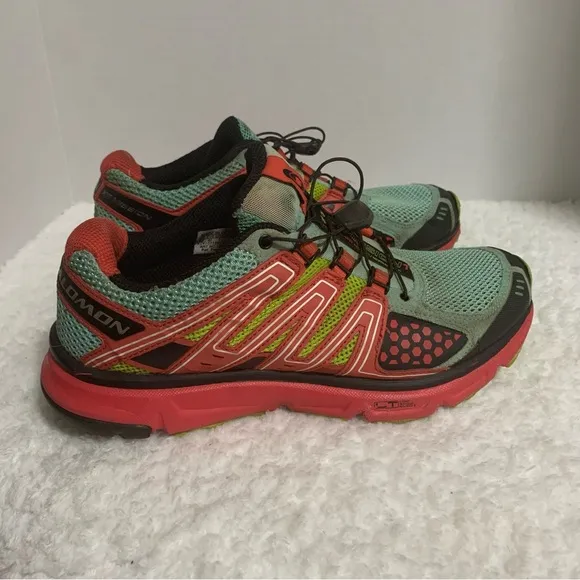 Salomon Womens XR Mission Running Shoes Multicolor 128431‎ Low Top Mesh Size 8