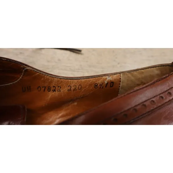 Salvatore Ferragamo Studio Derby Brogue Oxford Dress Shoes Men's Size 8.5 D
