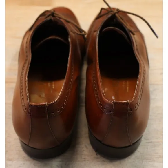 Salvatore Ferragamo Studio Derby Brogue Oxford Dress Shoes Men's Size 8.5 D