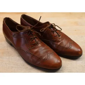 Salvatore Ferragamo Studio Derby Brogue Oxford Dress Shoes Men's Size 8.5 D
