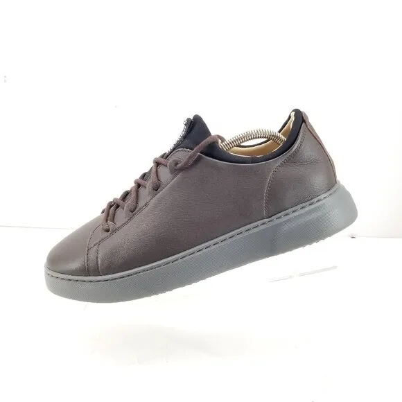 Samuel Hubbard Flight Shoes Mens Espresso Sneakers Low Top Casual M1600-009 10W