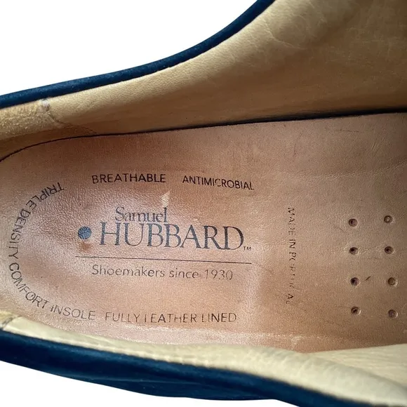 Samuel Hubbard Un-Sneaker Walking Shoes US Mens 10.5 M Navy Blue Suede Lace-Up