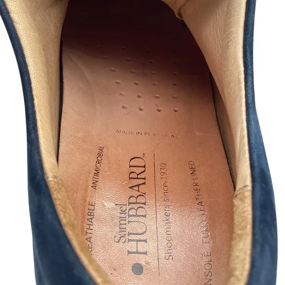Samuel Hubbard Un-Sneaker Walking Shoes US Mens 10.5 M Navy Blue Suede Lace-Up