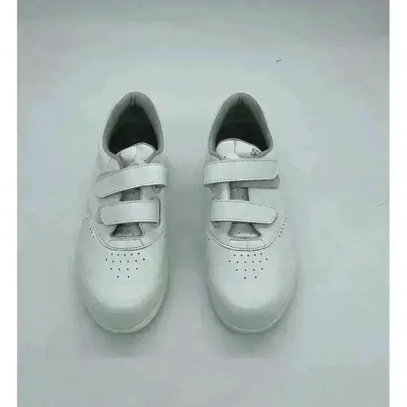 SAS Me Too Womens‎ Size 6.5W White Leather Walking Shoes