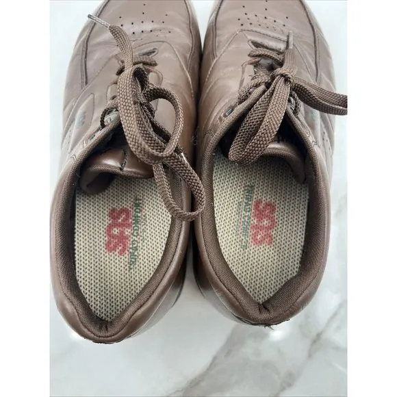 SAS Time Out Antique Walnut Brown Walking Shoes Made USA Men's 14 N