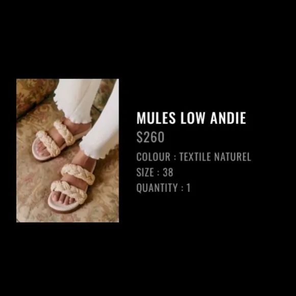 Sezane Éditions Beige Braided Sandals