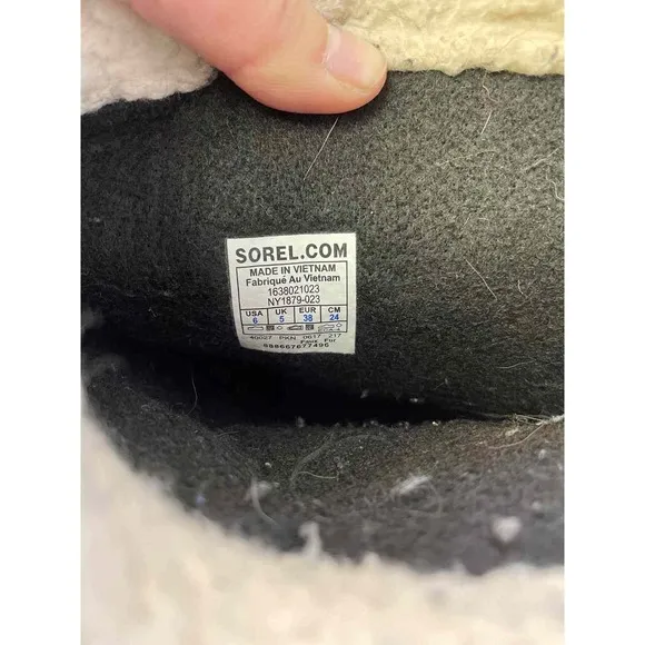 Shoe Size 6 Sorel Gray Snow Boots