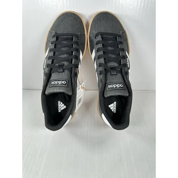 Size 8.5 Mens Adidas Daily 3.0 Black White Gum Shoes Casual Skate Sneaker HP6032