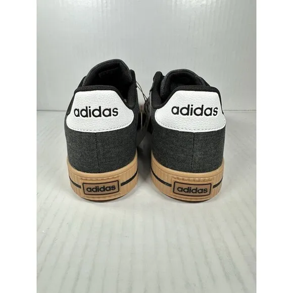 Size 8.5 Mens Adidas Daily 3.0 Black White Gum Shoes Casual Skate Sneaker HP6032