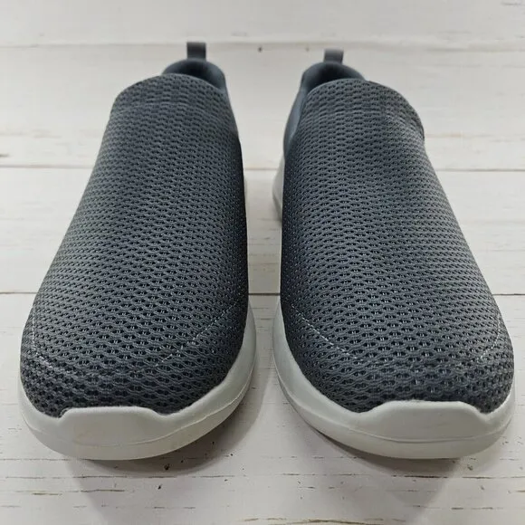 Skechers Go Walk Max Walking Shoes Mens 11 Gray Mesh Slip On Low Top‎