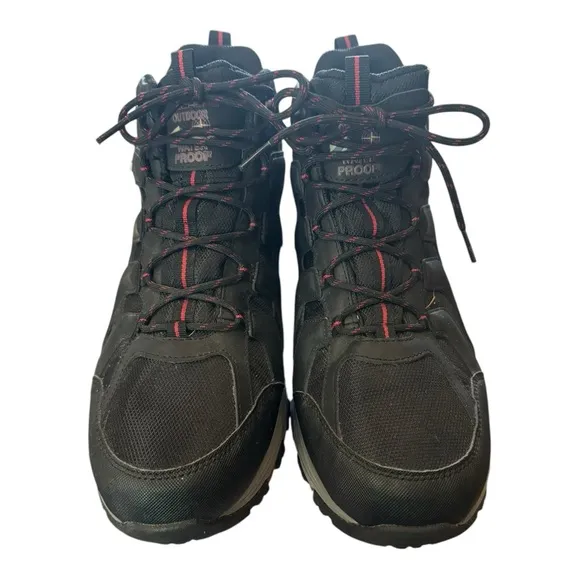 SKECHERS Men`s Relaxed Fit Selmen Relodge Black Waterproof Hiking Boots 13