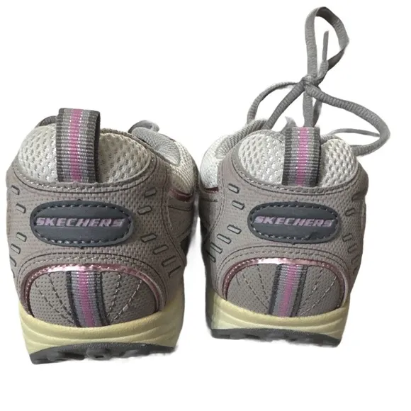 Skechers Shape Ups 11806 Gray Pink Toning Walking Shoes Women's Size US 7.5NEW