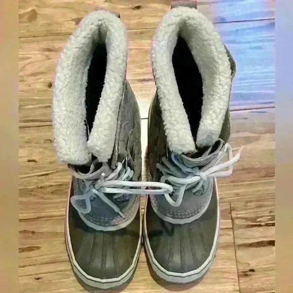 Sorel 1964 PAC Waterproof NL1494 221 Winter Snow Boots Beige/Grey Size 9