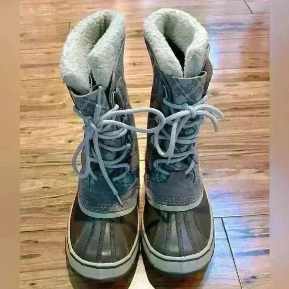 Sorel 1964 PAC Waterproof NL1494 221 Winter Snow Boots Beige/Grey Size 9