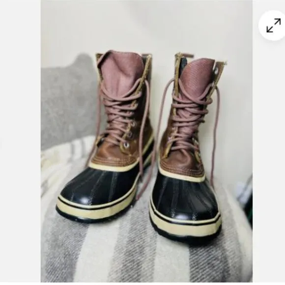 Sorel 1964 Premium Waterproof Leather Rubber Winter Snow Boots Women's Size 10