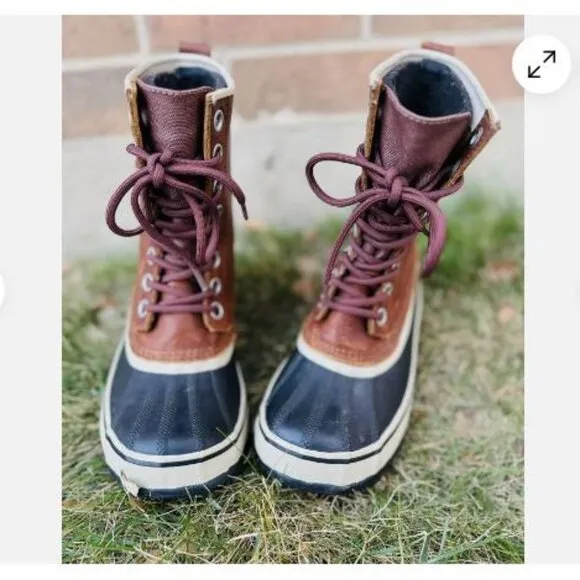 Sorel 1964 Premium Waterproof Leather Rubber Winter Snow Boots Women's Size 10