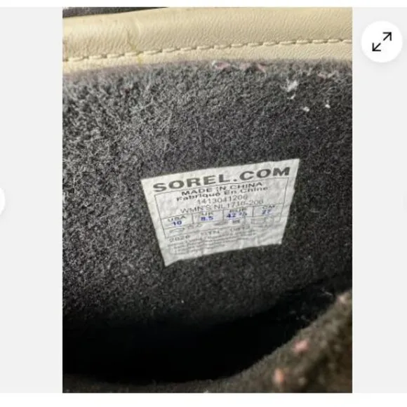 Sorel 1964 Premium Waterproof Leather Rubber Winter Snow Boots Women's Size 10