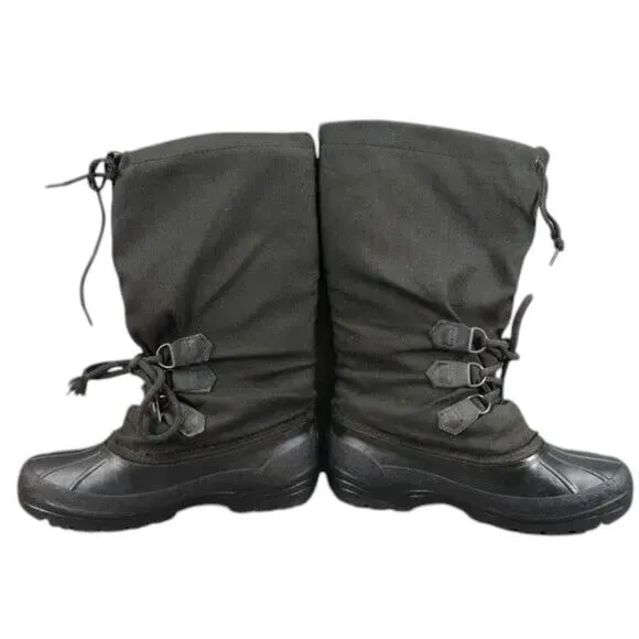 Sorel Boots Womens 7 Snow Winter Tall Lined Black Lace Up Vintage Kaufman Canada