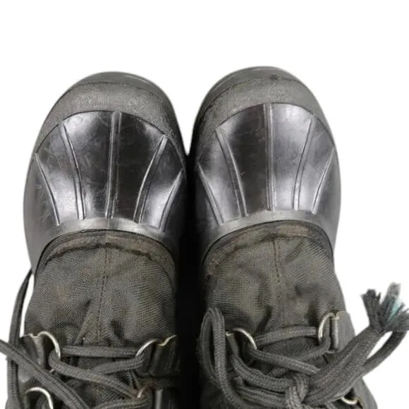 Sorel Boots Womens 7 Snow Winter Tall Lined Black Lace Up Vintage Kaufman Canada