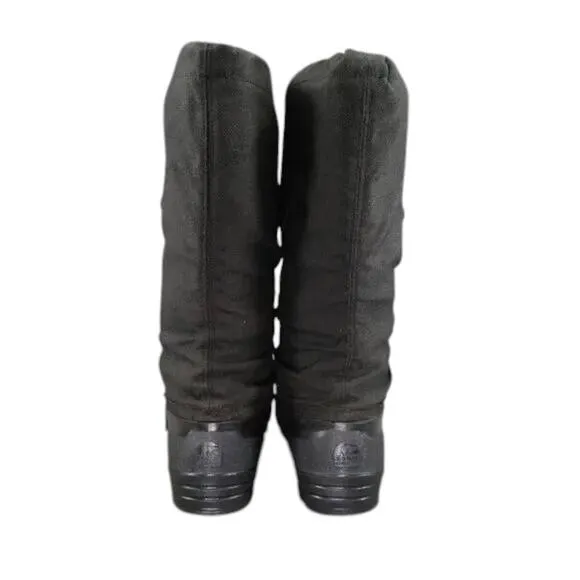 Sorel Boots Womens 7 Snow Winter Tall Lined Black Lace Up Vintage Kaufman Canada
