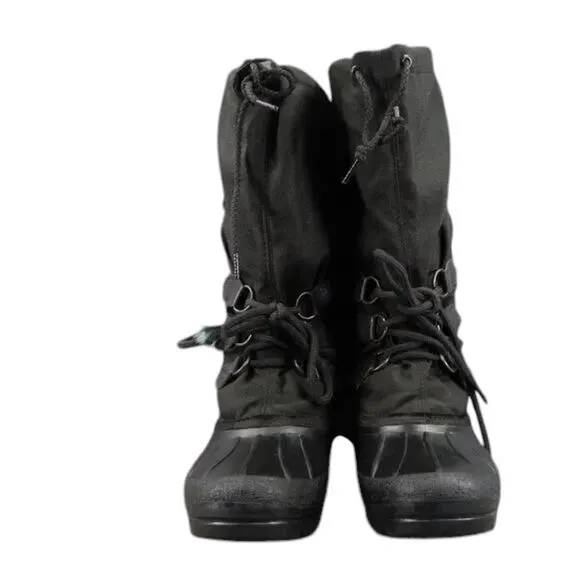 Sorel Boots Womens 7 Snow Winter Tall Lined Black Lace Up Vintage Kaufman Canada