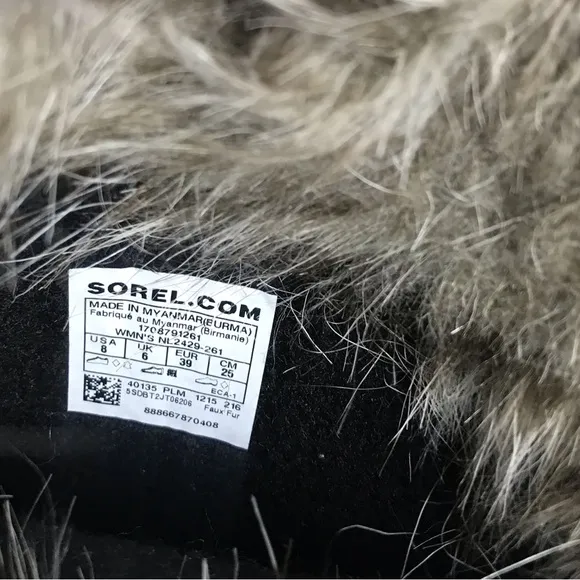 Sorel Brown Joan of Arctic Leather Lace Up Waterproof Winter Boots Womens Sz 8