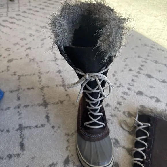 SOREL Cate The‎ Great NL 1927-059 Brown Leather Snow Winter Boots Womens 7