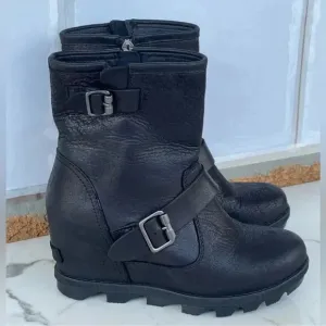 Sorel Joan Of Arctic Wedge I LeatherBooties 6.5