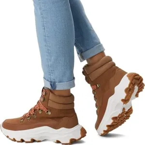 Sorel Kinetic Breakthru Conquest Boots Leather Lace Up Hiking Booties Velvet Tan