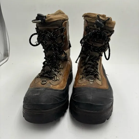 Sorel Men’s 11 Brown Leather Conquest Indiana Snow Winter Boots
