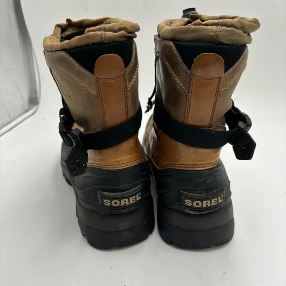 Sorel Men’s 11 Brown Leather Conquest Indiana Snow Winter Boots