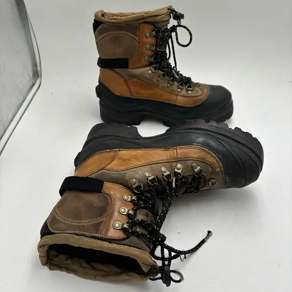 Sorel Men’s 11 Brown Leather Conquest Indiana Snow Winter Boots