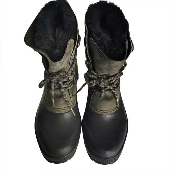 Sorel Mid Calf Winter Lace Up Snow Boots Sz 9